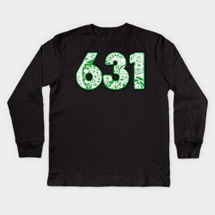 631 - green Kids Long Sleeve T-Shirt